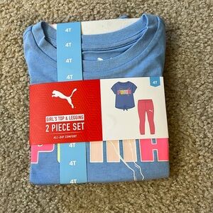 COPY - Puma Blue & Pink  Girl’s Top & Legging 2 Piece Set